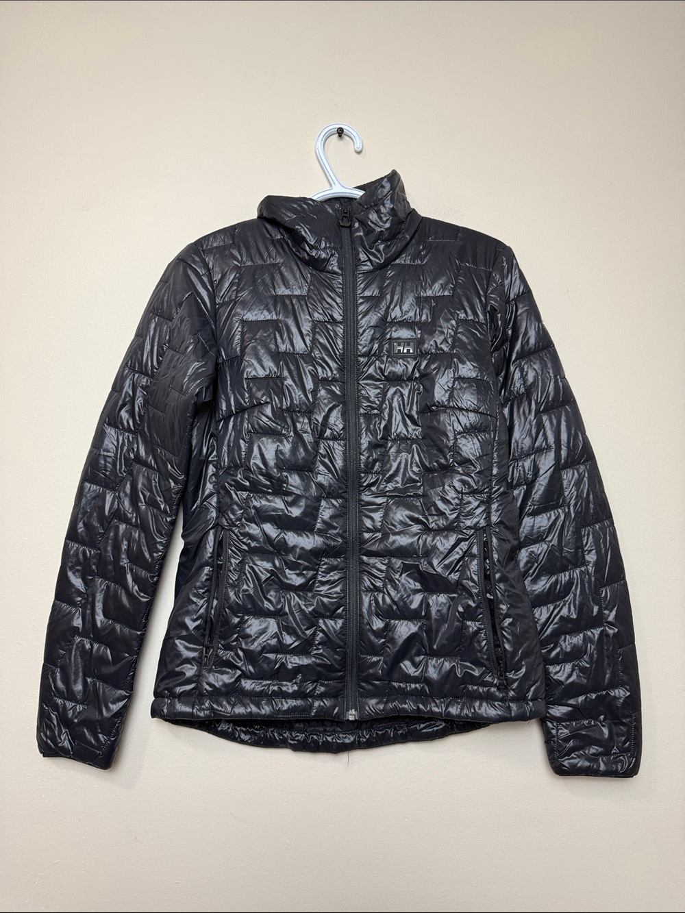 Helly Hansen Black Quilted Packable Puffer Jacket size M